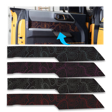 Load image into Gallery viewer, Bronco Upper Door Insert Vinyl Wrap - Topography Series - 2021+ Ford Bronco