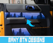 Load image into Gallery viewer, Bronco Upper Door Wrap Insert Wrap Kit - Mountain Series - 2021+ Ford Bronco