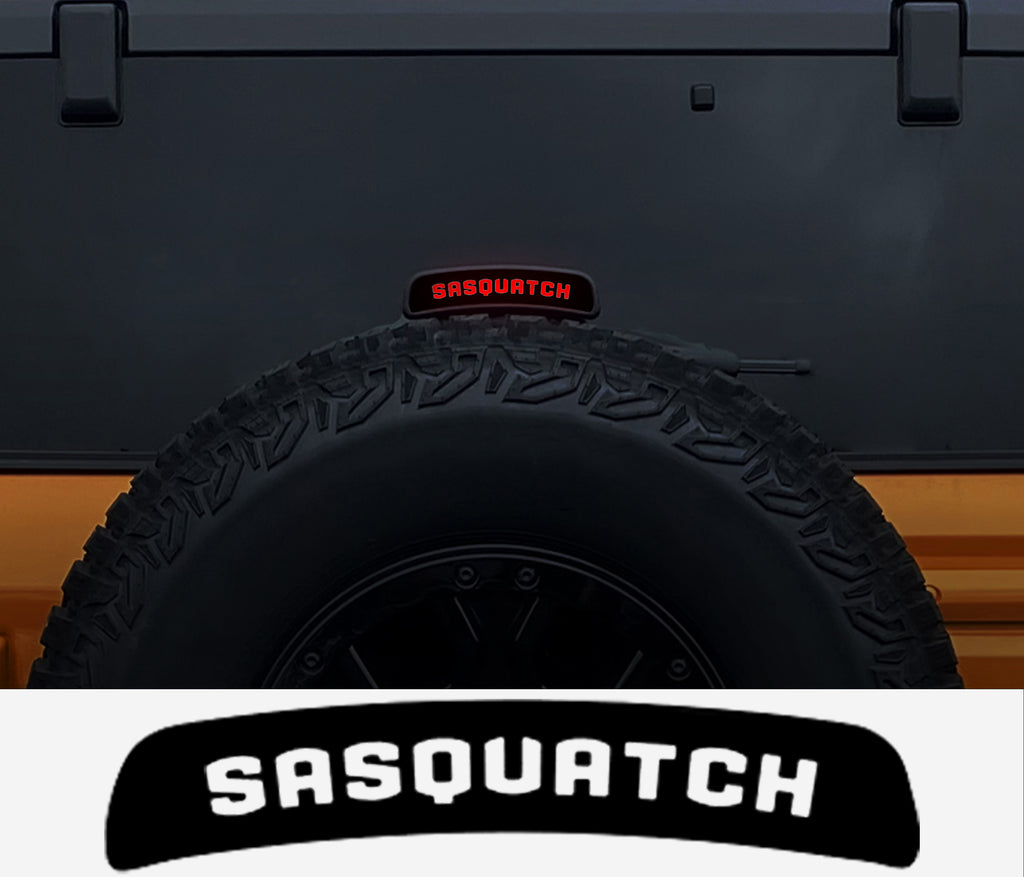 Bronco Third Brake Light Sasquatch Vinyl Decal Overlay Accessories 2021+