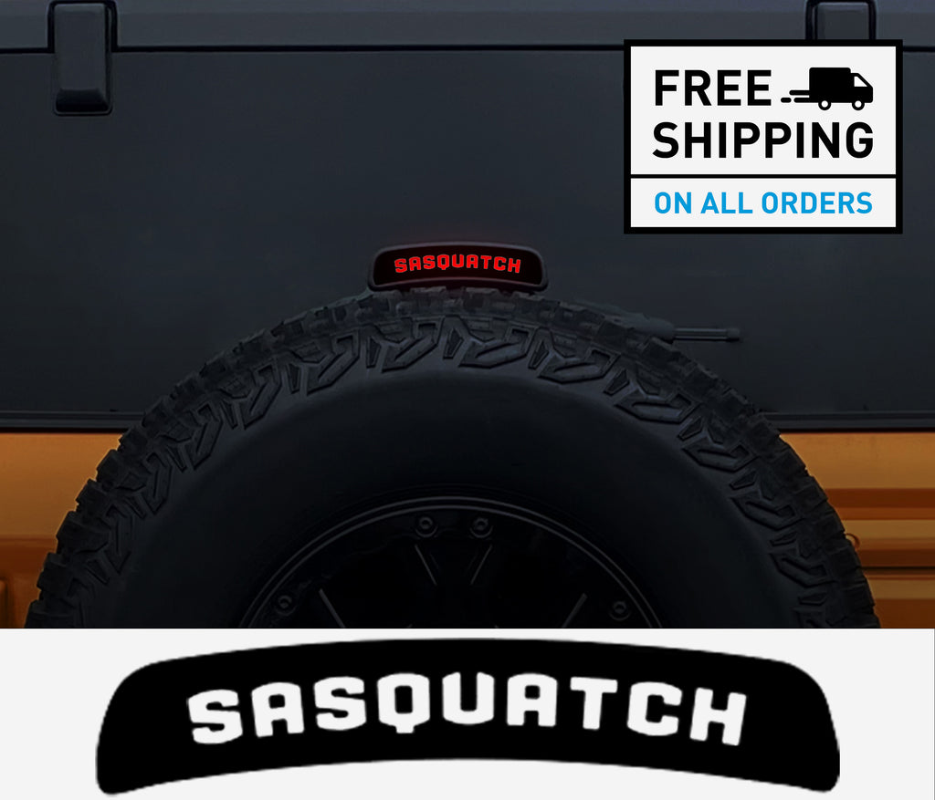 Bronco Third Brake Light Sasquatch Vinyl Decal Overlay Accessories 2021+